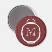 Japans Lantern Monogram Magneet (Voorkant / Achterkant)