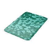 Japans Leaf Print, Turquoise en Aqua Badmat (Gekanteld)