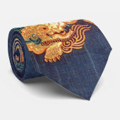 Japans leeuwenpatroon Stropdas (Opgerold)