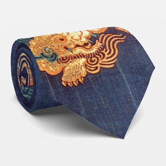 Japans leeuwenpatroon Stropdas (Opgerold)