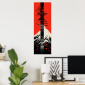 Japans Letters Grafisch Poster (Thuiskantoor)