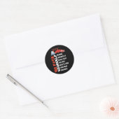 Japans lezen echt makkelijk student citaten gaan f ronde sticker (Envelop)