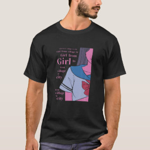 Japans Lofi Girl Anime Character - Japanse esthet T-shirt