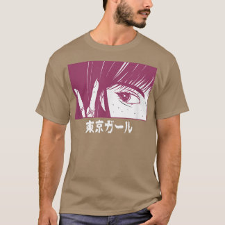 Japans LoFi Tokio Girl Anime Character Japan Ae T-shirt