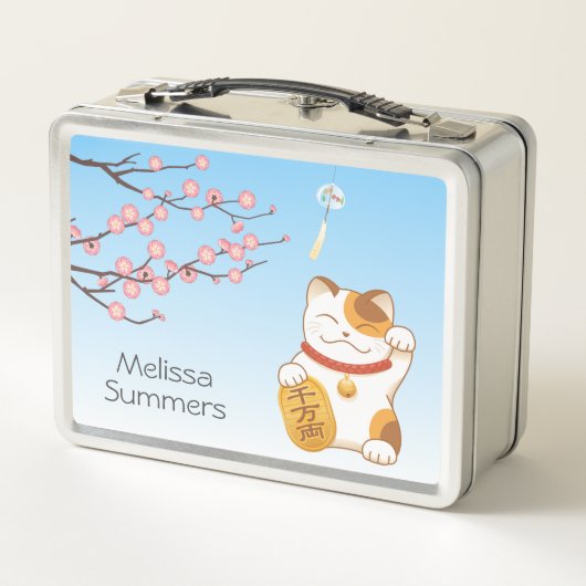 Japans Lucky Cat, Calico Maneki Neko (Achterkant)