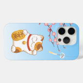 Japans Lucky Cat, Calico Maneki Neko Case-Mate iPhone Case (Achterkant (horizontaal))
