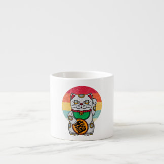 Japans Lucky Cat Maneki Neko Kawaii Koban Feng Espresso Kop