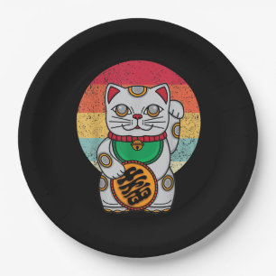 Japans Lucky Cat Maneki Neko Kawaii Koban Feng Papieren Bordje