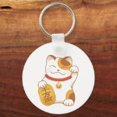Japans Lucky Cat, Maneki Neko Sleutelhanger (Achterkant)