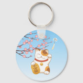 Japans Lucky Cat, Maneki Neko Sleutelhanger (Achterkant)