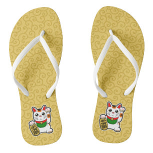 Japans Lucky Cat-Maneki Neko Teenslippers