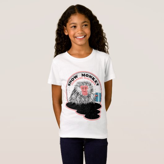 Japans macaque Snow Monkey T-shirt (Voorkant volledig)