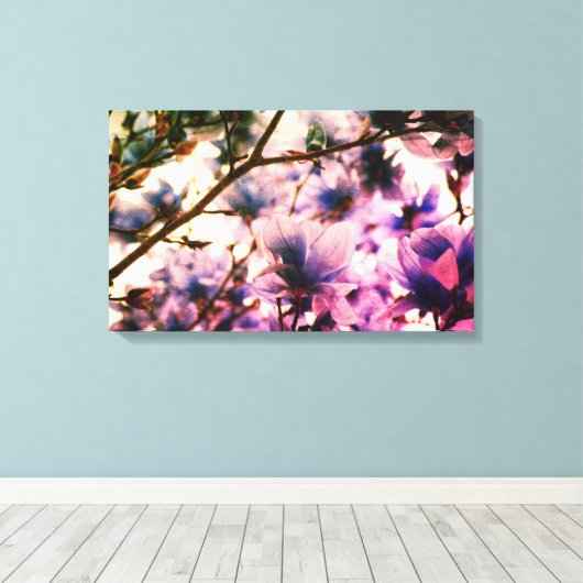 Japans Magnolia Canvas Print (Insitu (Houten vloer))