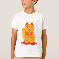 Japans Maneki Neko Gold Cat, symbool voor rijkdom