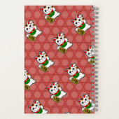 Japans Maneki Neko Patroon Notitieboek (Achterkant)