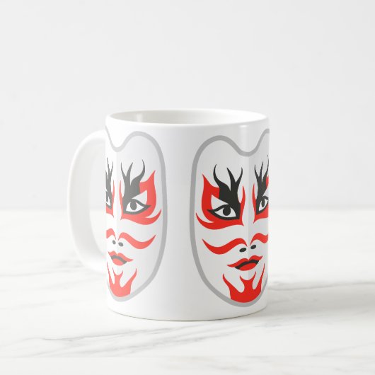 Japans masker koffiemok (Voorkant links)