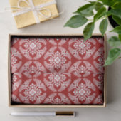 Japans Medallion Pattern, Deep Red en White Tissuepapier (Geschenk)