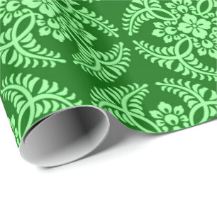 Japans Medallion Pattern, Donkere Jade Green Cadeaupapier