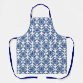 Japans Medallion Pattern, kobalt Blue en White Schort (Voorkant)