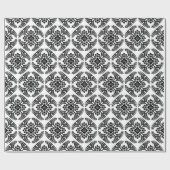 Japans Medallion Pattern, zwart en wit Cadeaupapier (Vlak)