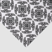 Japans Medallion Pattern, zwart en wit Tissuepapier (Detail)