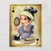 Japans meisje in kimono met make-up briefkaart (Voorkant)