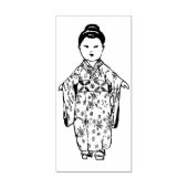 Japans meisje pop Rubberstempel (Afrduk)