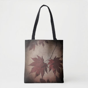 Japans modelboombladeren en script herfst draagtas