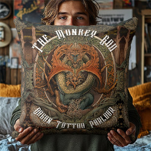 Japans monnikdraak Tattoo Art, Tattoo Parlor Kussen