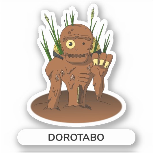 Japans Monster Modder Man Dorotabo Sticker (Voorkant)