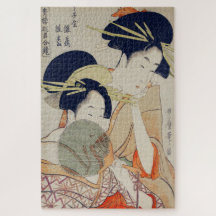  Japans mooi Geishas Jigzaag Puzzle