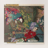 Japans mooie Geisha Samurai Art Legpuzzel (Horizontaal)