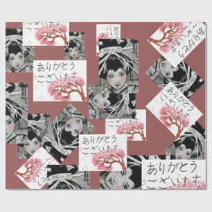 Japans motief omslagpapier cadeaupapier