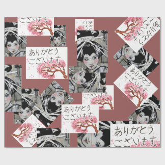 Japans motief omslagpapier cadeaupapier