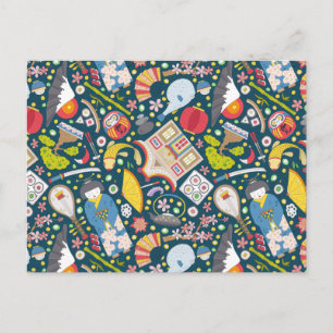 Japans naadloos patroon briefkaart