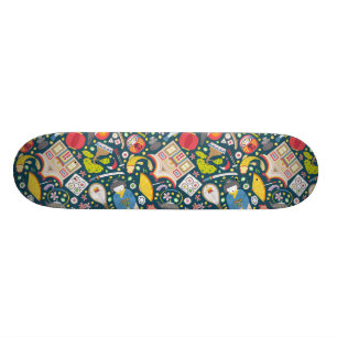 Japans naadloos patroon skateboard
