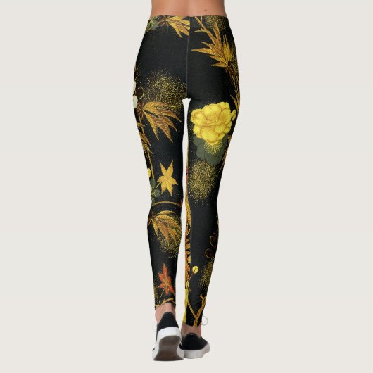 Japans najaar laat Antiek rijke klassieke kunst ac Leggings (Achterkant)