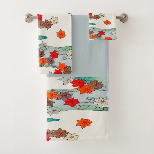 Japans najaar verlaat traditioneel patroon Bad Handdoek (Insitu)