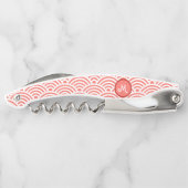Japans Nami Wave Patroon en Monogram Kurkentrekker (Achterkant)