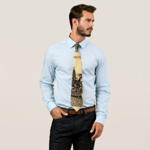 Japans oeroud samurai ukiyo-e  oost stropdas