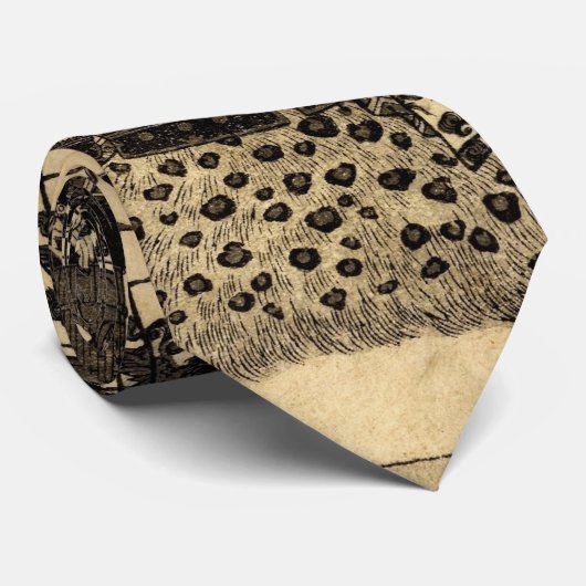 Japans oeroud samurai ukiyo-e oost stropdas (Opgerold)