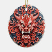Japans Oni keramisch Ornament (Links)