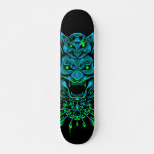 Japans Oni Masker Blue Skateboard