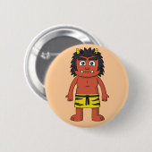 Japans Oni Yokai Ronde Button 5,7 Cm (Voorkant /achterkant)