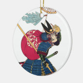 Japans Oost-Samurai Warrior Japan Keramisch Ornament (Links)