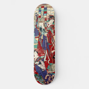 Japans oosterse dames maiko geisha ukiyo-e art skateboard