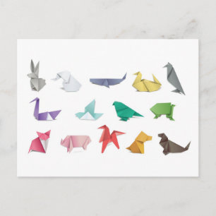 Japans origami briefkaart voor postovergangen