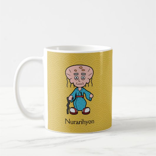 Japans oud Man Nurarihyon: Cartoon Yokai Koffiemok (Links)