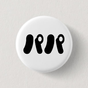 Japans Papa パパ   Nihongo-taal Ronde Button 3,2 Cm