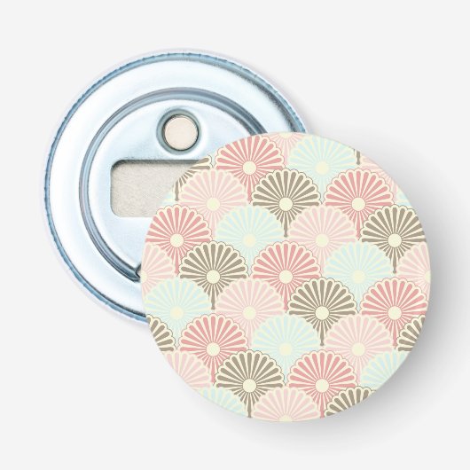 Japans  patroon button flesopener (Voorkant)